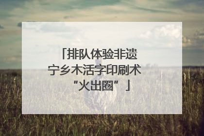 排队体验非遗 宁乡木活字印刷术“火出圈”