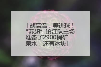 战高温，等进球！“苏超”镇江队主场准备了2900桶矿泉水，还有冰块