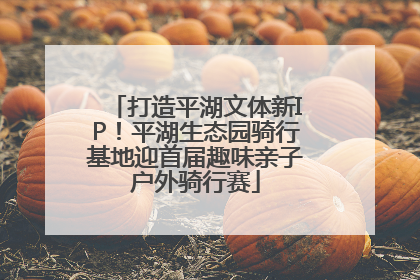 打造平湖文体新IP！平湖生态园骑行基地迎首届趣味亲子户外骑行赛