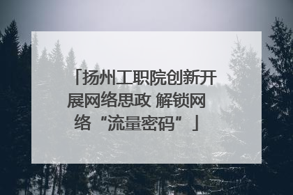 扬州工职院创新开展网络思政 解锁网络“流量密码”