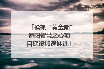 抢抓“黄金期” 德阳智慧之心项目建设加速推进