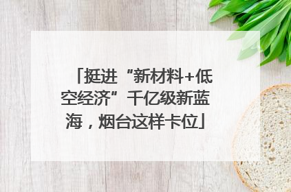 挺进“新材料+低空经济”千亿级新蓝海，烟台这样卡位