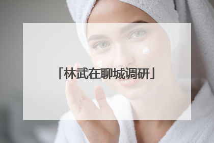 林武在聊城调研