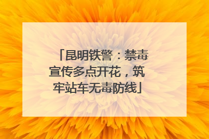 昆明铁警：禁毒宣传多点开花，筑牢站车无毒防线