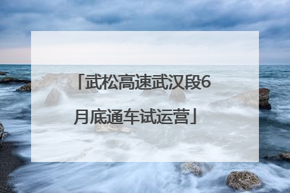 武松高速武汉段6月底通车试运营