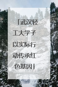 武汉轻工大学子以实际行动传承红色基因