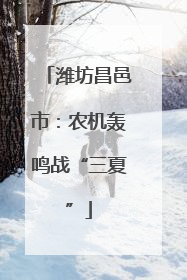 潍坊昌邑市：农机轰鸣战“三夏”