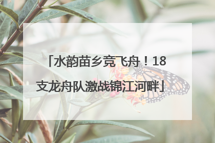 水韵苗乡竞飞舟！18支龙舟队激战锦江河畔