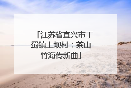 江苏省宜兴市丁蜀镇上坝村：茶山竹海传新曲