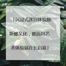沉浸式迷宫体验焕新傩文化，傩面具艺术体验展在长启幕