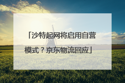 沙特起网将启用自营模式？京东物流回应