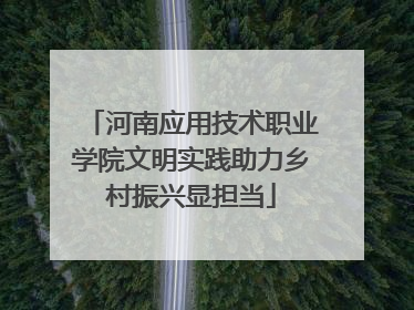 河南应用技术职业学院文明实践助力乡村振兴显担当