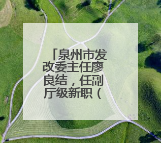 泉州市发改委主任廖良结，任副厅级新职（附简历）