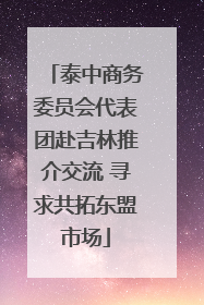 泰中商务委员会代表团赴吉林推介交流 寻求共拓东盟市场