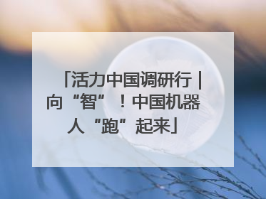 活力中国调研行｜向“智”！中国机器人“跑”起来