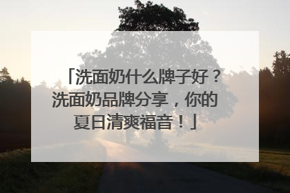 洗面奶什么牌子好？洗面奶品牌分享，你的夏日清爽福音！