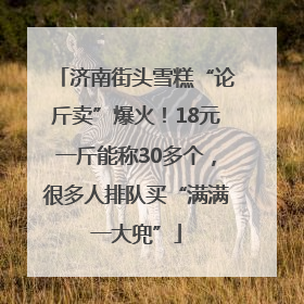 济南街头雪糕“论斤卖”爆火！18元一斤能称30多个，很多人排队买“满满一大兜”