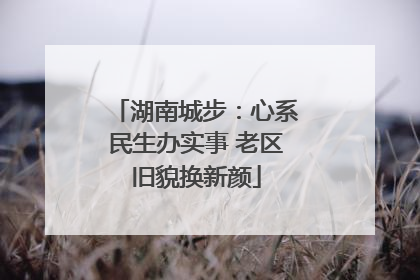 湖南城步：心系民生办实事 老区旧貌换新颜