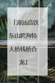 漳汕高铁东山跨海特大桥栈桥合龙