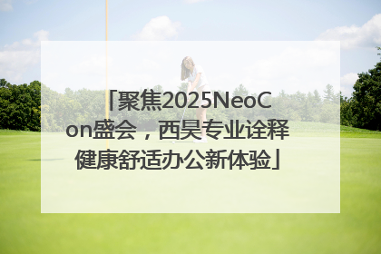 聚焦2025NeoCon盛会，西昊专业诠释健康舒适办公新体验