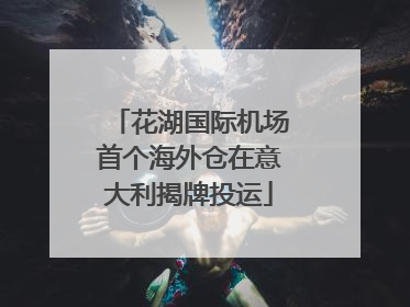 花湖国际机场首个海外仓在意大利揭牌投运