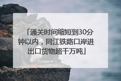 通关时间缩短到30分钟以内，同江铁路口岸进出口货物超千万吨