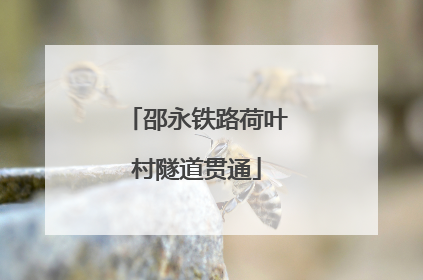 邵永铁路荷叶村隧道贯通