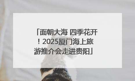 面朝大海 四季花开！2025厦门海上旅游推介会走进贵阳