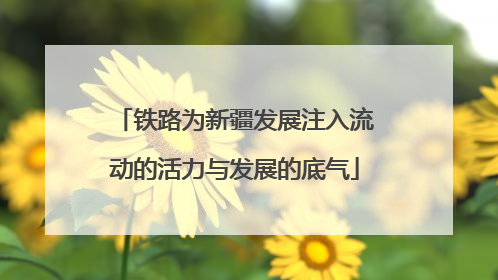 铁路为新疆发展注入流动的活力与发展的底气