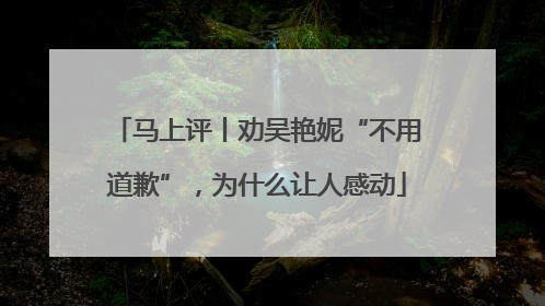 马上评丨劝吴艳妮“不用道歉”，为什么让人感动