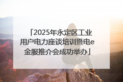 2025年永定区工业用户电力座谈培训暨电e金服推介会成功举办