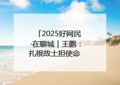 2025好网民·在聊城｜王鹏：扎根故土担使命 妙笔著文扬正气