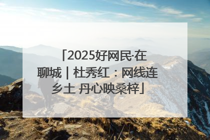 2025好网民·在聊城｜杜秀红：网线连乡土 丹心映桑梓
