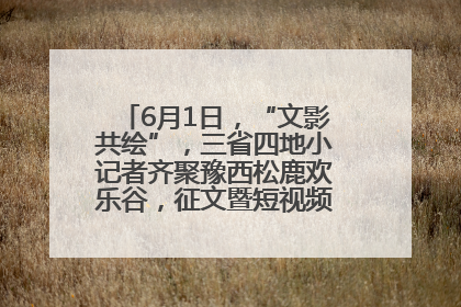 6月1日，“文影共绘”，三省四地小记者齐聚豫西松鹿欢乐谷，征文暨短视频大赛精彩启幕！
