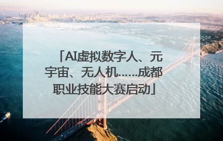 AI虚拟数字人、元宇宙、无人机……成都职业技能大赛启动