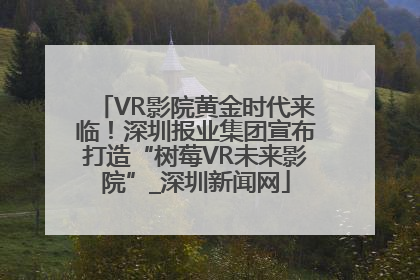 VR影院黄金时代来临！深圳报业集团宣布打造“树莓VR未来影院”_深圳新闻网